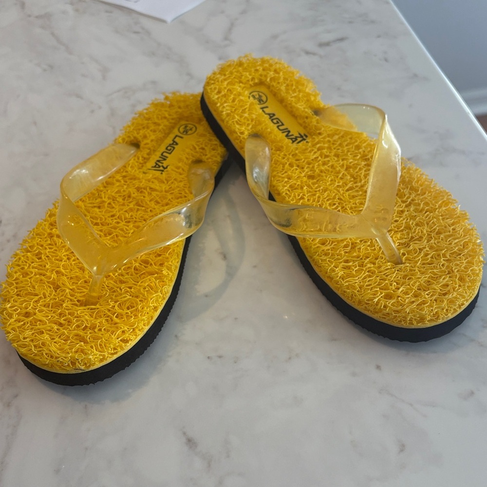 Laguna B Women's Yellow Sandals Like New (Worn Once) Sz: M (7-8)